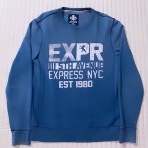 Express Men’s Small Crewneck Sweatshirt Blue